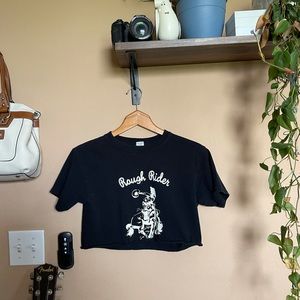 Brandy Melville rough rider crop top🪴
